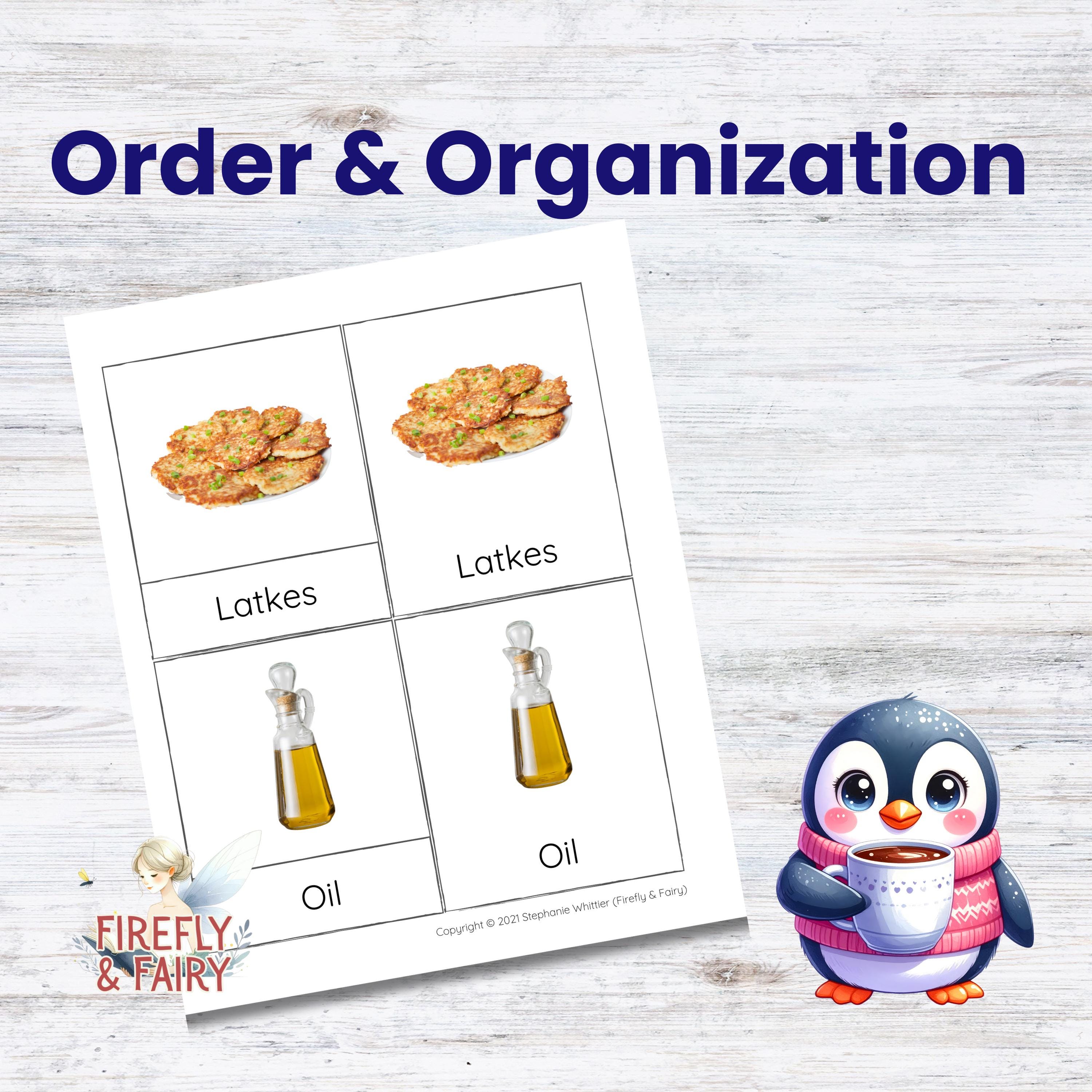 Hanukkah Festival of Lights Montessori Nomenclature 3-part Cards ...
