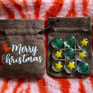 Christmas Noughts and Crosses Mini Game Bag Christmas Gift
