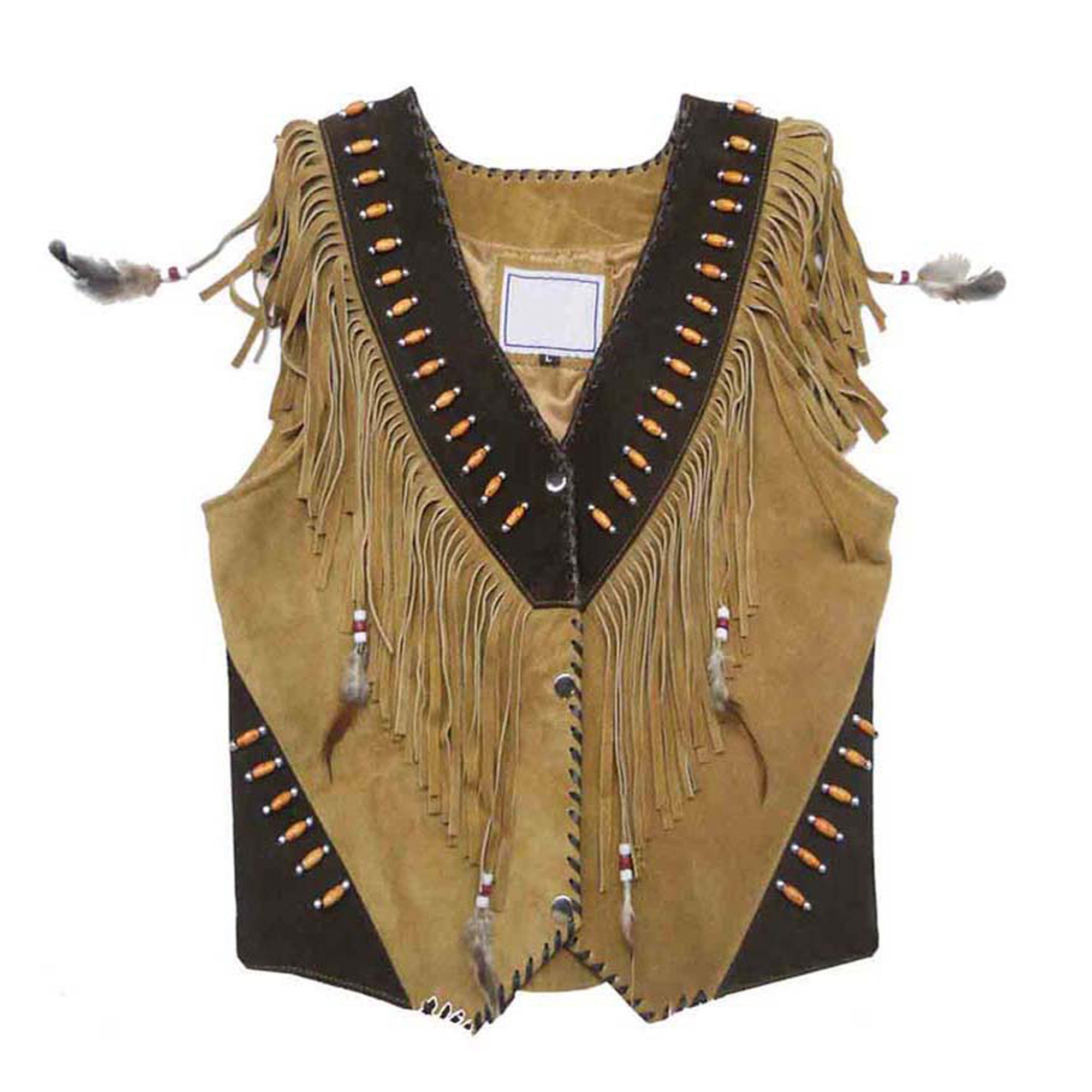 Fringed Leather Vest Etsy