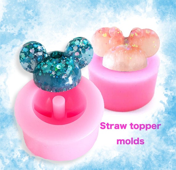 Mouse Head Silicone Straw Topper Mold