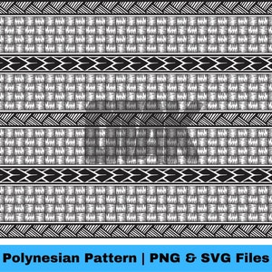 Polynesian Tribal Patterns SVG and PNG Graphic Mix Pacific Tribal