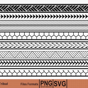 Polynesian Tribal Pattern SVG and PNG Graphic