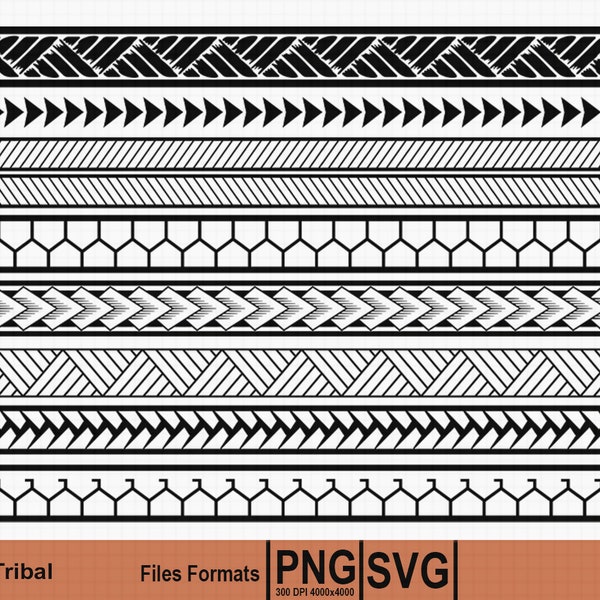 Polynesian Tribal Pattern SVG and PNG Graphic