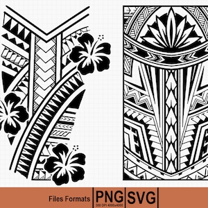 Polynesian Tribal SVG and PNG Graphic