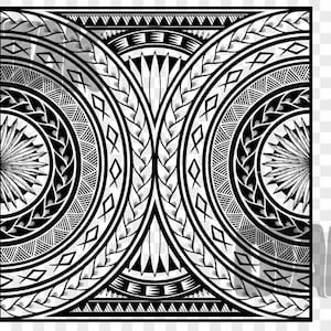 Polynesian Tribal SVG and PNG Graphic | Samoan Tribal Design