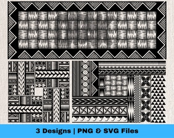 Polynesian Tribal Graphics Bundle | SVG & PNG Files (Digital Download)