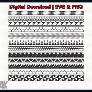 Polynesian Tribal Pattern PNG and SVG Graphic