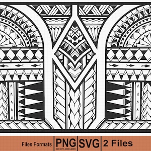 Polynesian Samoan Tribal SVG and PNG Graphic