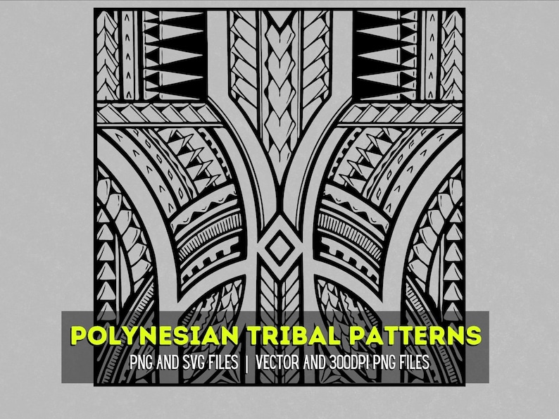 Polynesian Pattern SVG and PNG Graphic for Hawaiian, Samoan, Maori ...