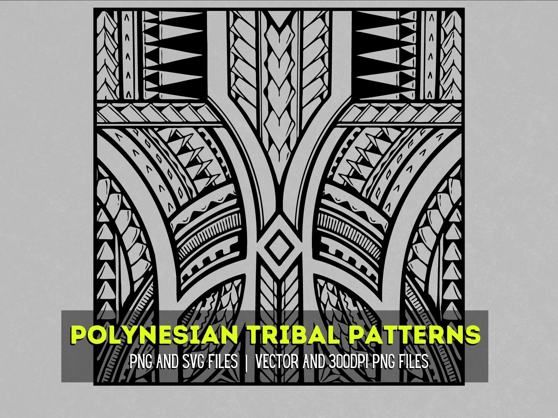 Polynesian Pattern SVG and PNG Graphic for Hawaiian, Samoan, Maori