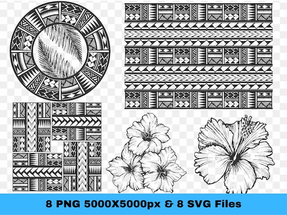 Polynesian Tribal Art Flower