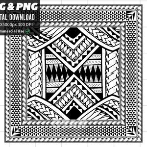 Polynesian Pattern SVG and PNG Graphic | Polynesian Tribal Pattern ...