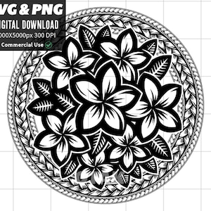 Polynesian Pattern SVG and PNG Graphic | Polynesian Tribal Pattern ...