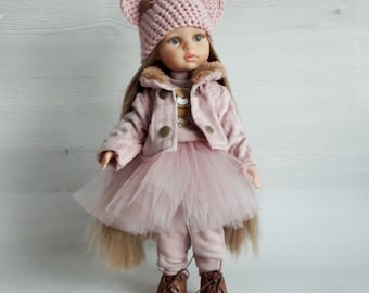 Doll Clothes set 7in1 Bear,  Outfit for Paola Reina Amigas 32 cm 13 inch, Set Bea