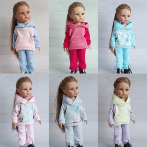 Sport outfit for doll Paola Reina, Clothes for doll, Sweatshirt sweatpants for doll Paola Reina