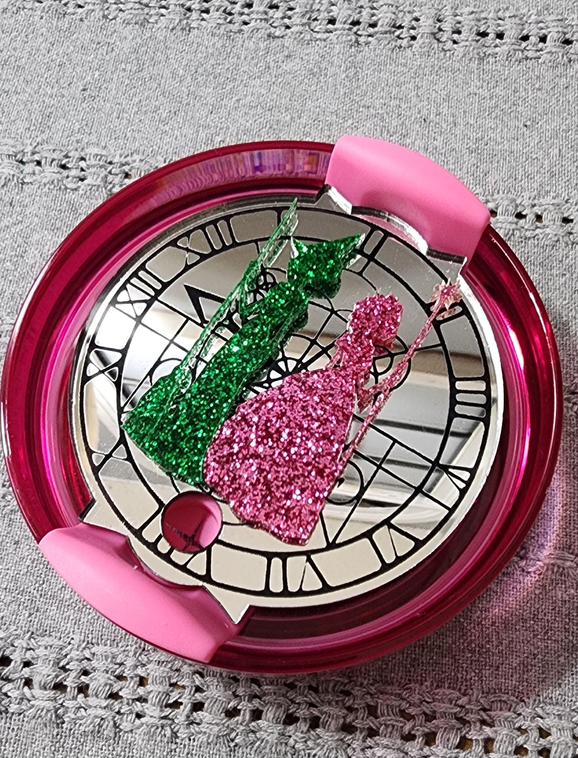 Wickedly perfect acrylic Stanley lid topper available in 30oz and 40oz. Fast Free Shipping. Available in silver and gold back