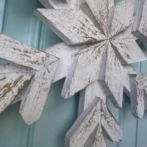 Rustic Wood Snowflake (3 Style Choices)3 Sizes - Etsy