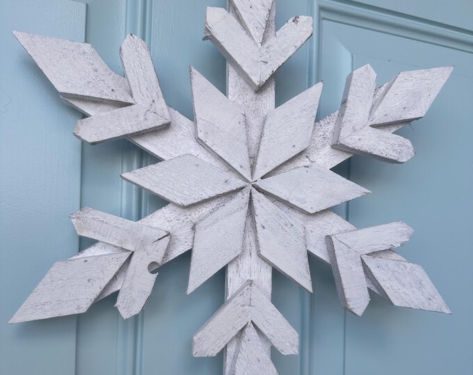 Rustic Wood Snowflake (3 Style Choices)3 Sizes - Etsy