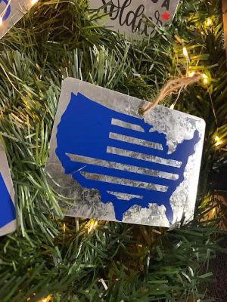 Patriotic christmas ornaments