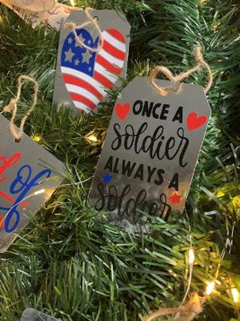 Patriotic christmas ornaments