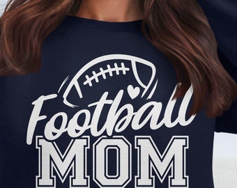 Football Mom Sweatshirt, Cozy Fall Hoodie, Game Day Outfit, Proud Mom Gift, Football Season Apparel, Sports Lover Sweatshirt