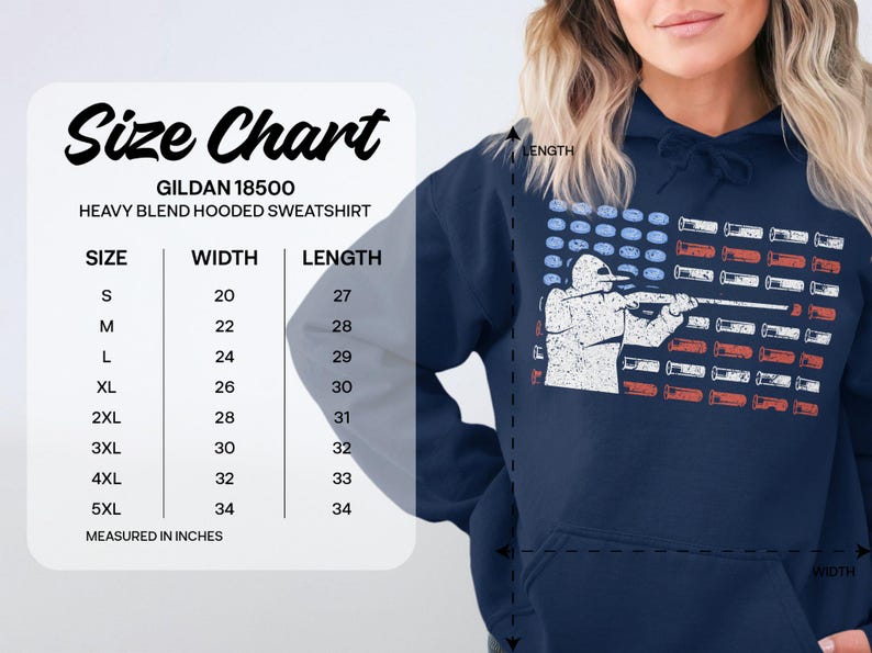 Trap Shooting Hoodie, Skeet Shooting Hoodie, American Flag Hoodie, Shotgun Shell Hoodie, Patriotic Hoodie for Shooters imagen 7