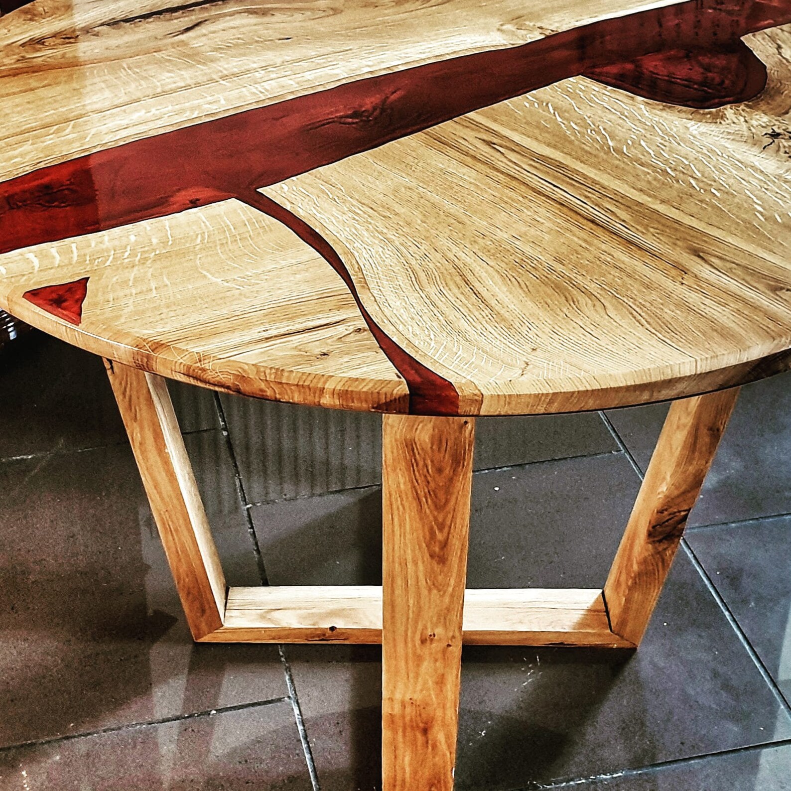 Oak River table Etsy