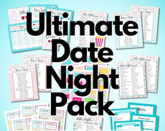 Date Night Kit Printable PDF Instant Download - date night - date night cards - romantic - fun - date night ideas - Valentine's Day