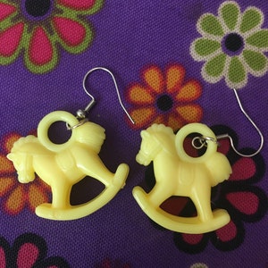 Yellow Rocking Horse Earrings