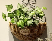 Wall Hanging Hand Straw Woven Flower Storage Basket Organizer Home Garden Decor Flower Home Pot panier osier basket for toys