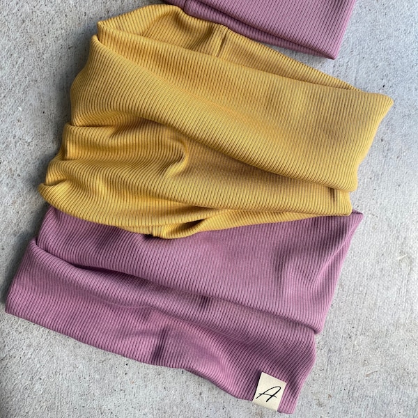 Loop Schal Halstuch für Kinder als Geschenk aus Baumwolle individuell personalisierter Schlauchschal als Geschwister Outfit