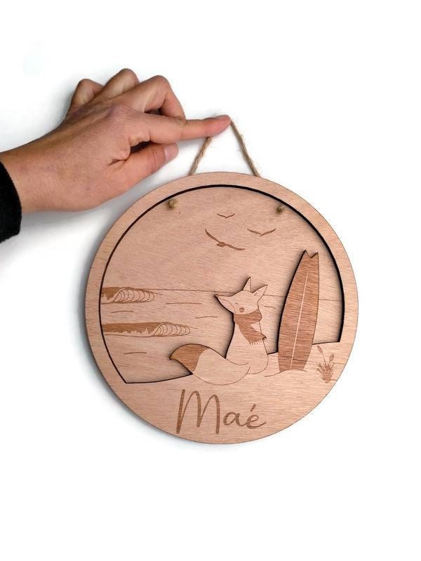 Decoración de pared de madera con el primer nombre de su | Etsy