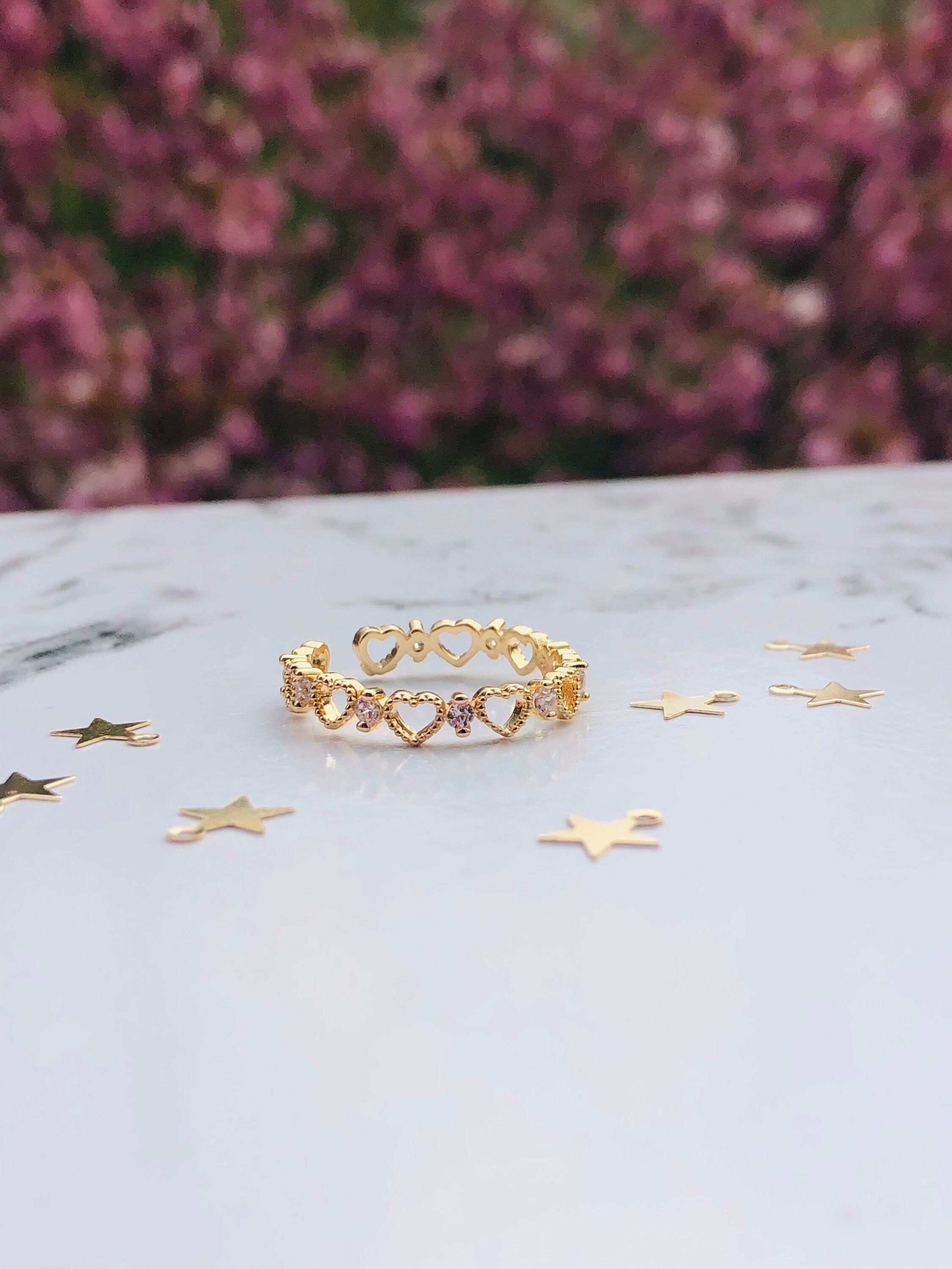 Heart Cuff Ring - Etsy