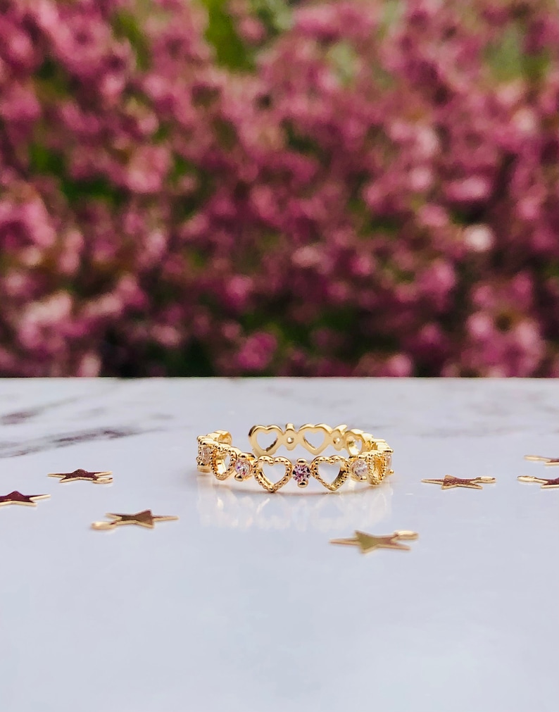 Heart Cuff Ring - Etsy