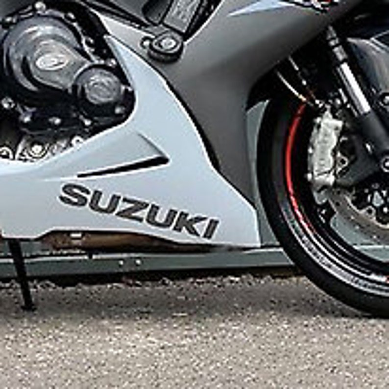 Suzuki stomach pan sticker labels decals - motorbike fairing -GSX GSXR 1000 RR 750 M 300mm (12 in) item image