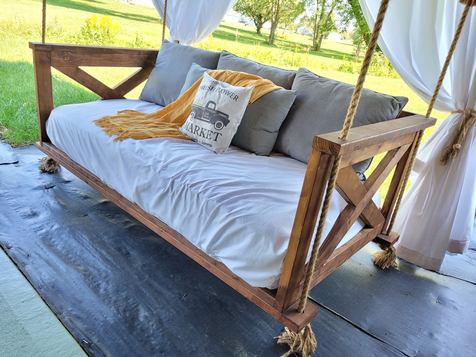 Farmhouse Twin Bed Swing Etsy