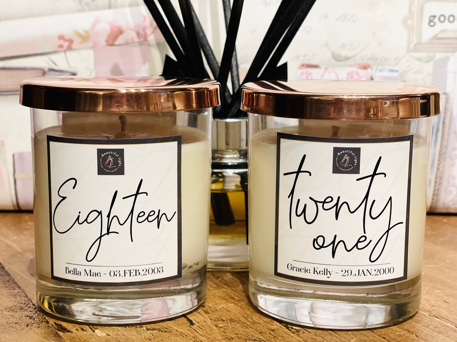 Personalised Big Birthday Candles Etsy