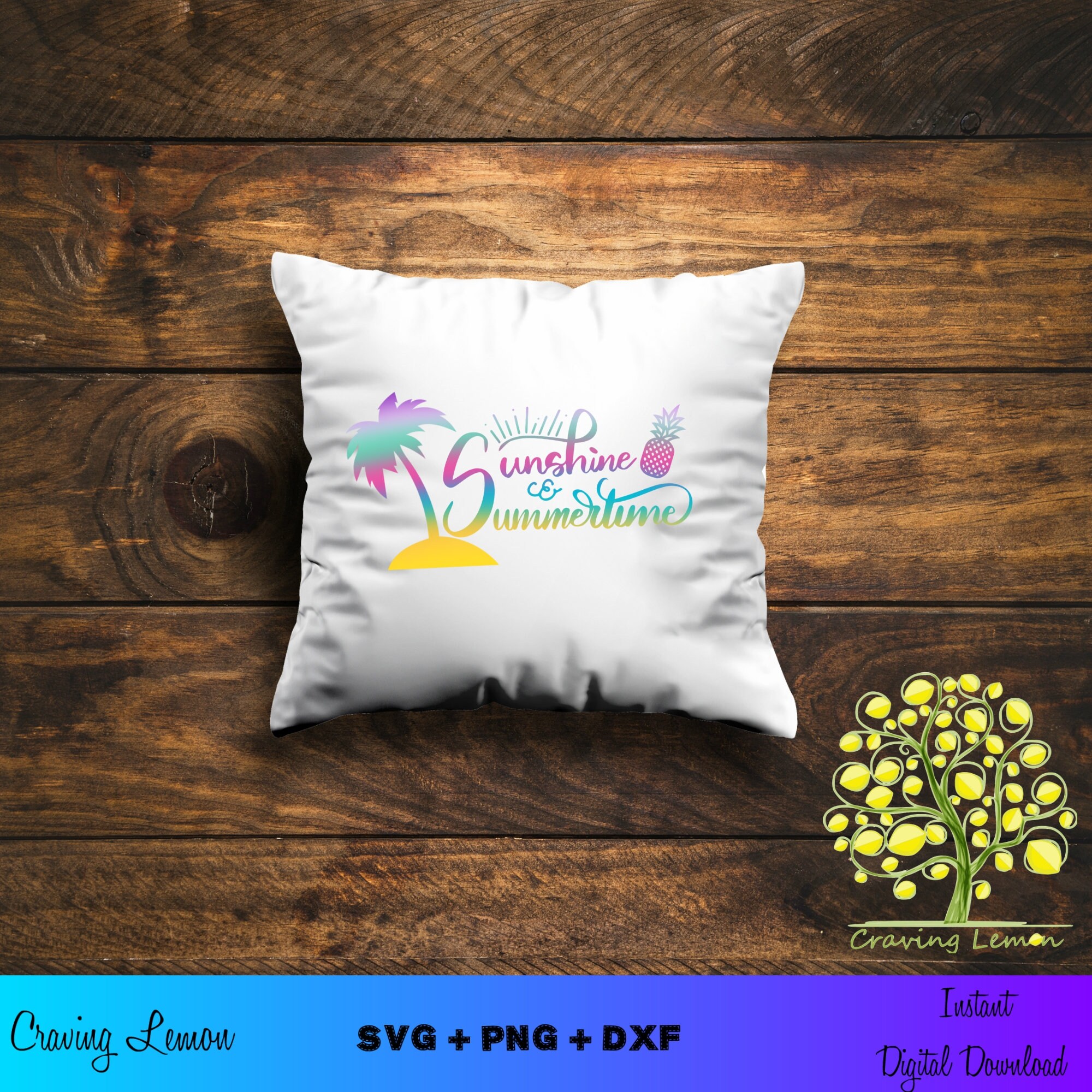 Download Sunshine and Summertime svg png dxf Cut file for Cricut | Etsy