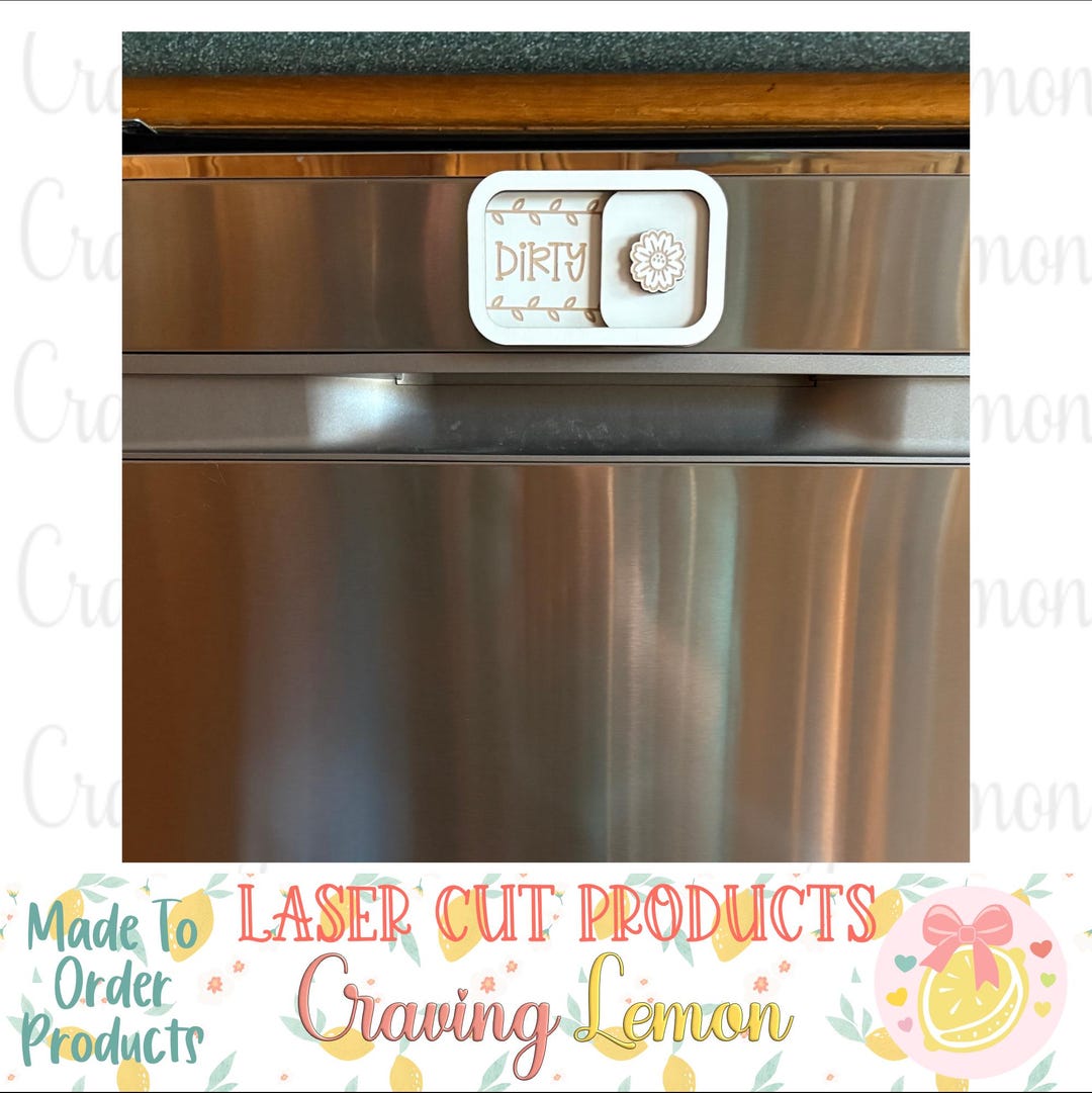 Dishwasher Clean Dirty Magnet | Sliding Dishwasher Sign | Clean Dirty ...