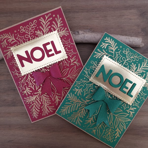 Carte de voeux - NOEL - rouge ou vert