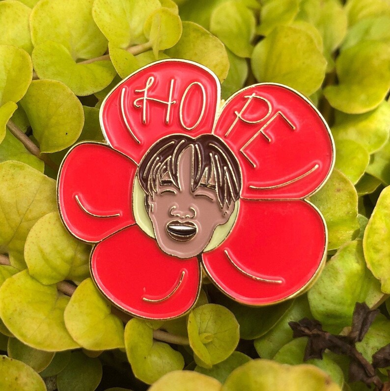 Jhope Hobi Flower Pin Bts Etsy