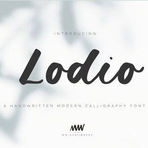 Lodio Font - Script Font - Modern Calligraphy Handwritten Font