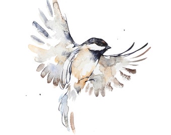 Chickadee Print - 11 x 14