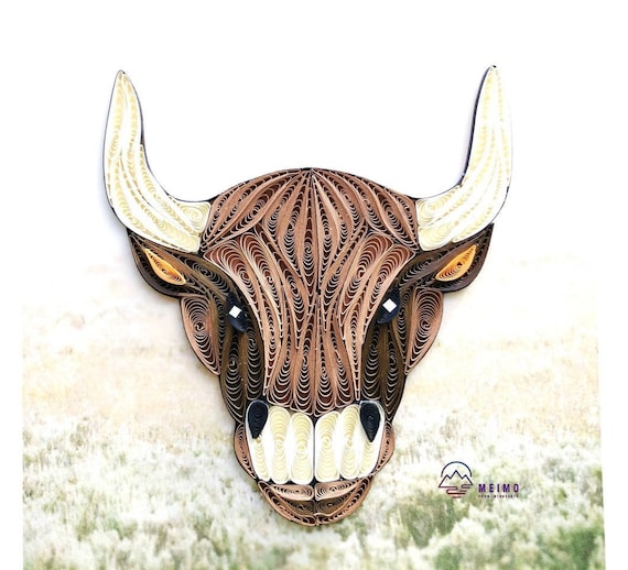 Handmade Wildlife Greetings Card - Cow Handmade Wildlife Greetings Card - Cow