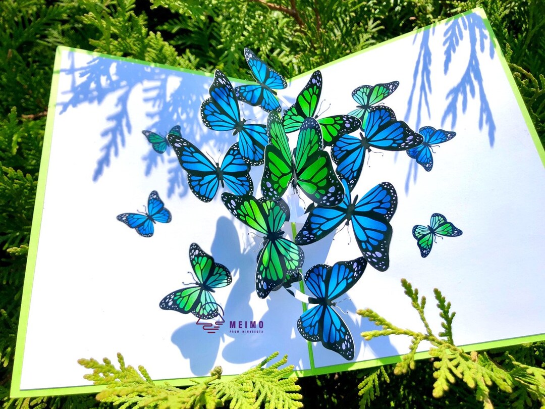 3D Butterfly Pop up Card: Handmade Greeting Card for Mom - Etsy