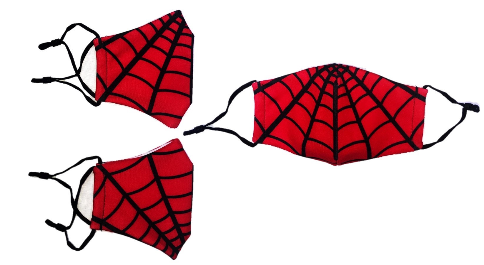 Spiderman Face Mask with Filter Pocket 2 Filters Reusable Etsy