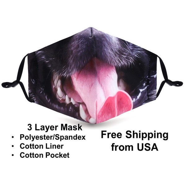 Dog Mouth Mask Etsy