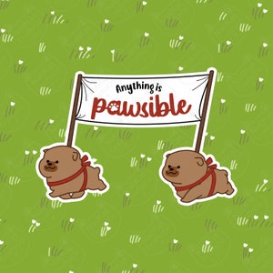 Adesivo Cuccioli Pawsible!
