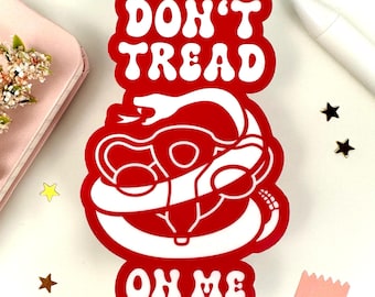 Don’t Tread On Me Sticker, Pro Choice Reproductive Rights Vinyl Decal