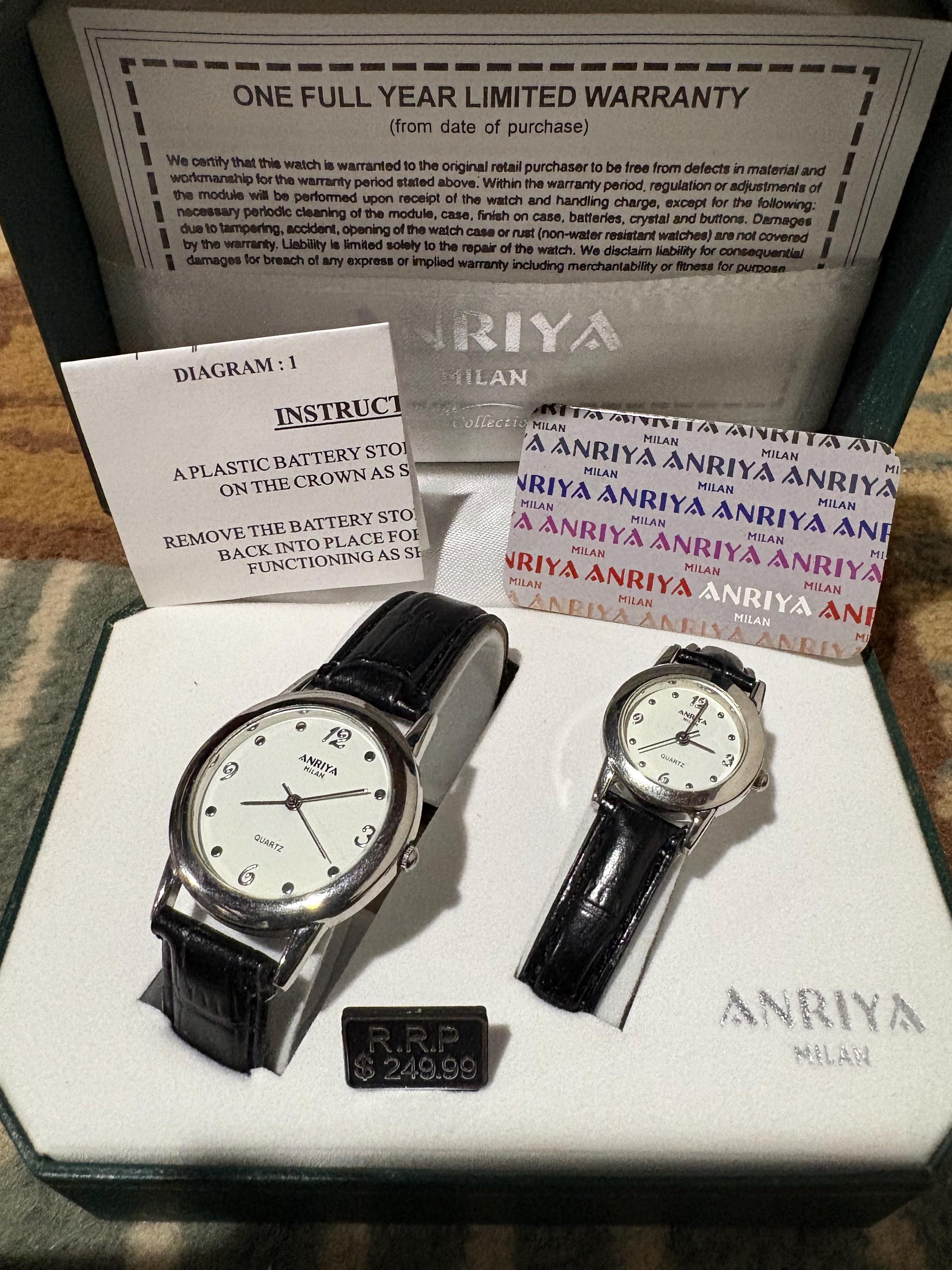 Vintage His and Hers Watch Set by Anriya Milan - Etsy display picture 1